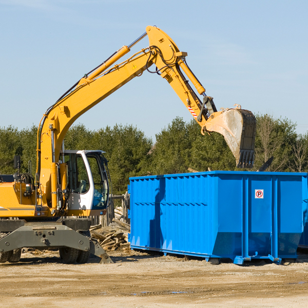 what are the rental fees for a residential dumpster in Richland PA